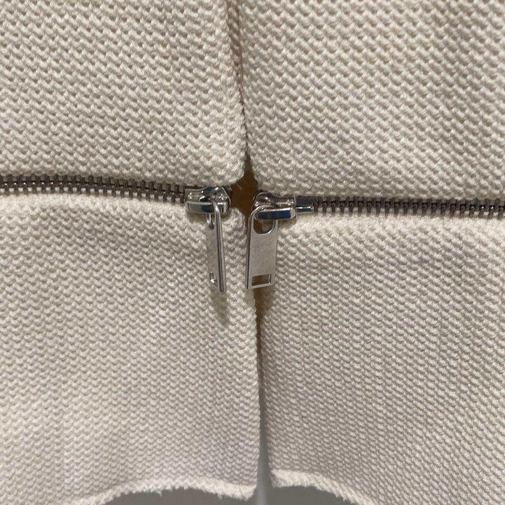 Zara blazer jacket in waffle-texture stretch knit large - Picture 4 of 8